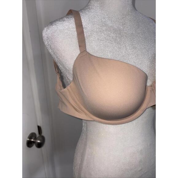 NEW Skims Fits Everybody Underwired T-Shirt Demi Bra Sand Beige Size 32DDD NWT - Picture 2 of 7